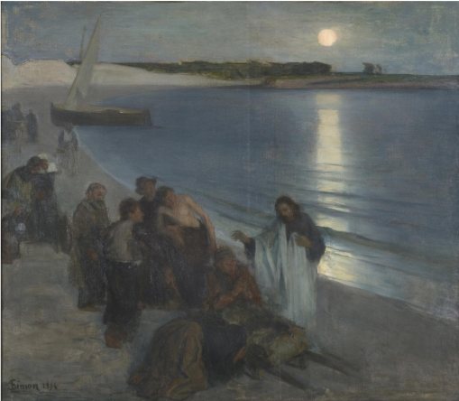 Lucien Simon-Christ Performing Miracles